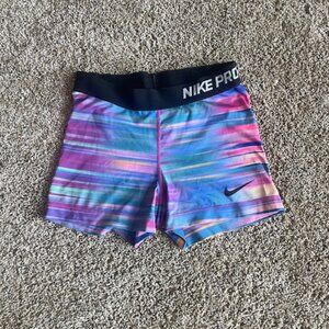 Nike Pro Multicolor Athletic Shorts